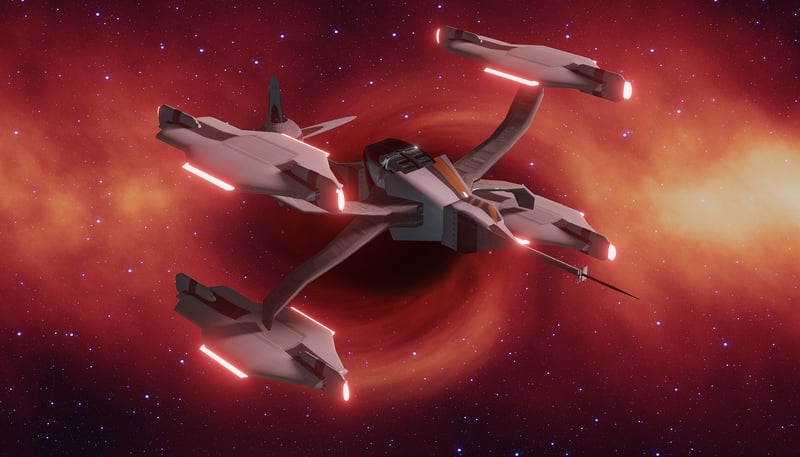 Sci-fi space scene